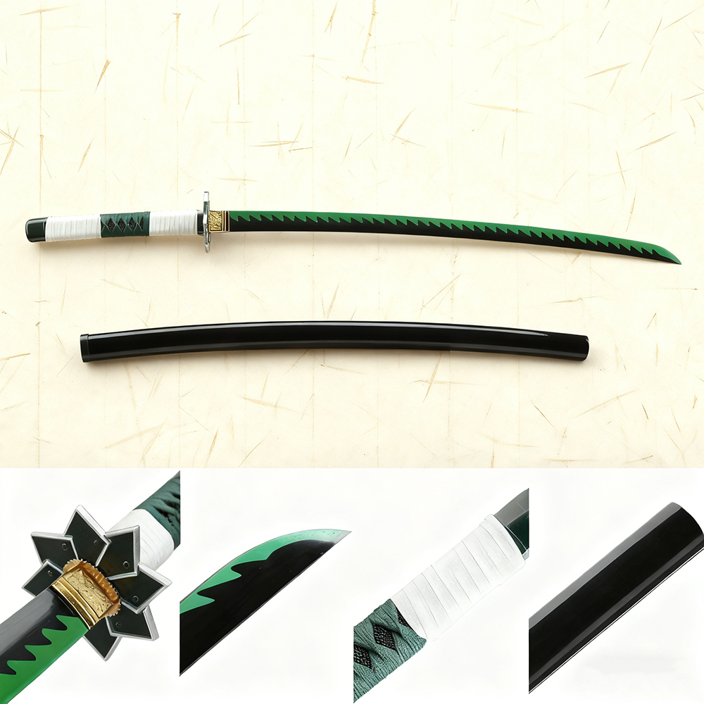 Demon Slayer Sanemi Green Nichirin Light-Up Katana - Image 2