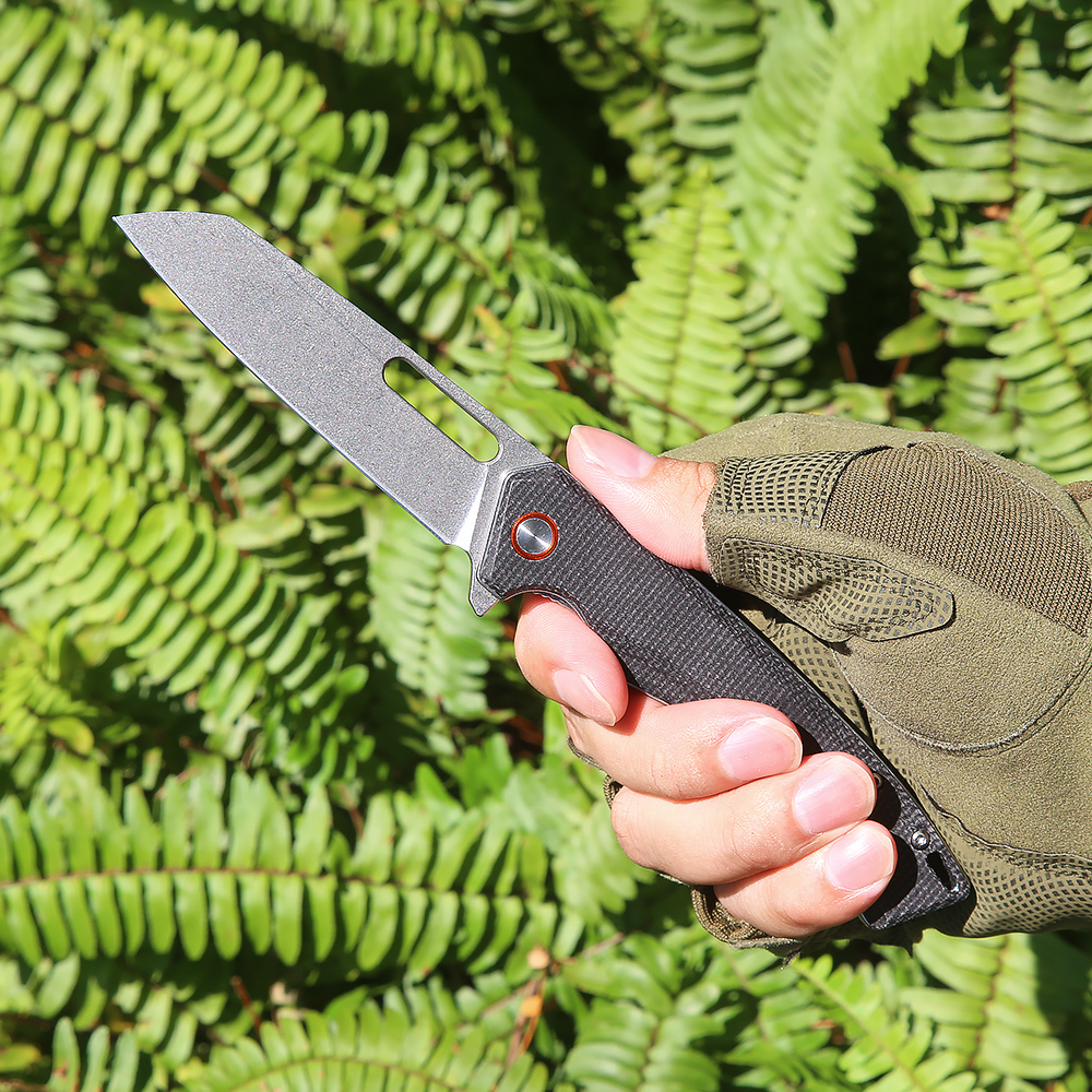 Shadow Fang-Compact EDC Folding Knife D2 Wharncliffe Blade - Image 5